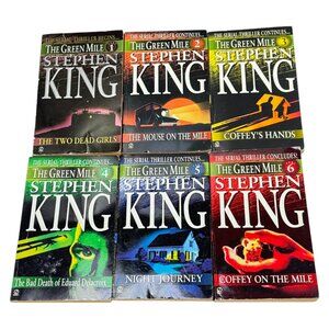 The Green Mile Lot 6 Book PB Serial Thriller Stephen King Complete 1 to 6